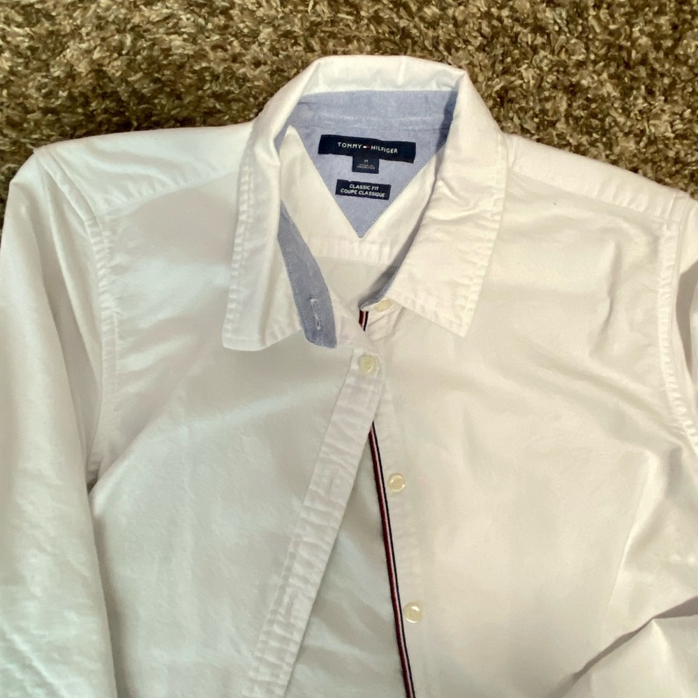 Tommy Hilfiger womens white button up
